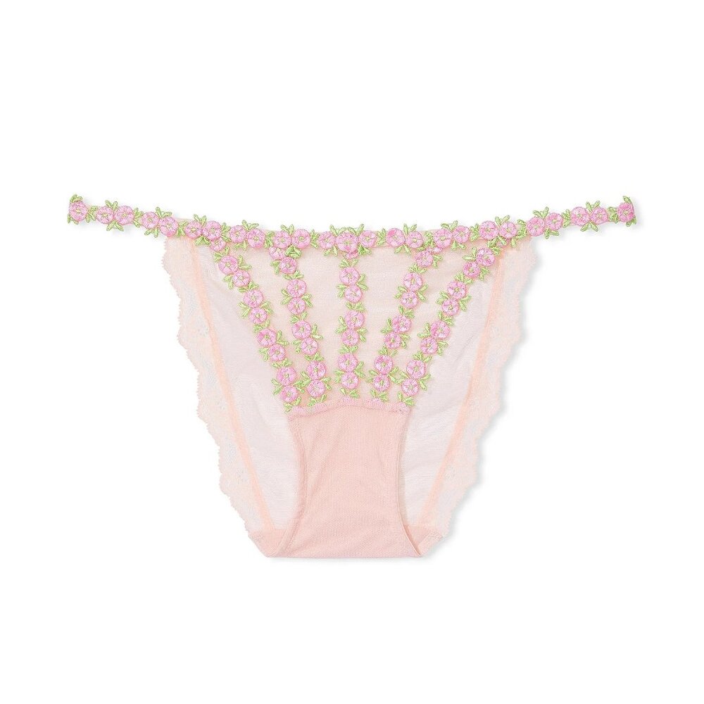Dream Angels Rosebud Embroidery String Bikini Panty - NWT - Victoria's Secret